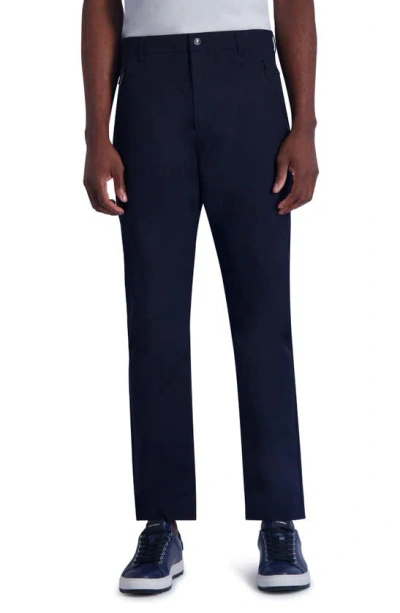 Karl Lagerfeld Track Slim Fit Ankle Pants In Navy