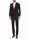 Karl Lagerfeld Black Suit With Purple Details In Black