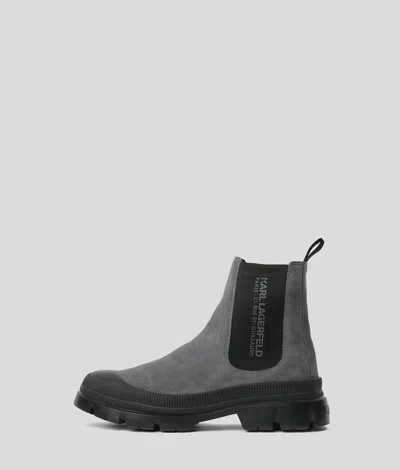 Karl Lagerfeld Trekka Gore Boots In Gray