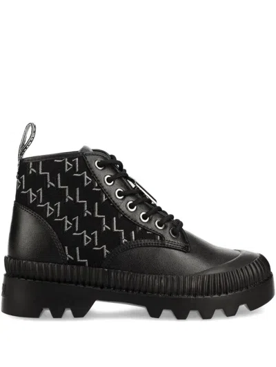 Karl Lagerfeld Trekka Ii Boots In Black