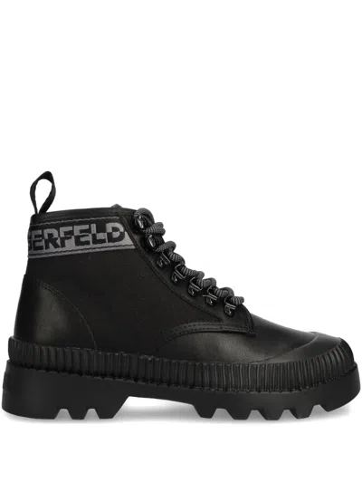 Karl Lagerfeld Trekka Spekulum Boots In Black