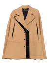 Karl Lagerfeld Trench Cape In Brown