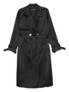 Karl Lagerfeld Trench Coat In Black
