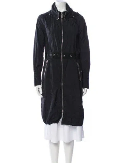 Pre-owned Karl Lagerfeld Trench Coat In Gray