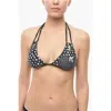 Karl Lagerfeld Triangle Bikini Top With Contrasting Details