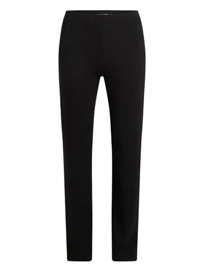 Karl Lagerfeld Trousers With Seam Details In Black