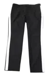 Karl Lagerfeld Trousers With Side Stripe In Black Cotton In Black