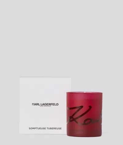 Karl Lagerfeld Tubereuse Kerze In Burgundy