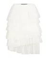 Karl Lagerfeld Tuile Skirt In White