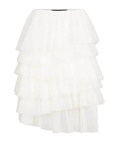Karl Lagerfeld Tuile Skirt In White