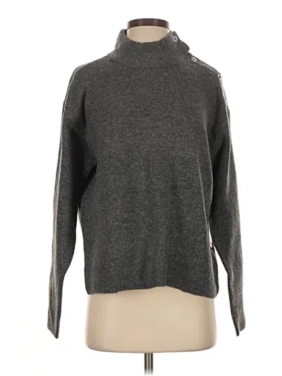 Pre-owned Karl Lagerfeld Turtleneck Sweater In Gray