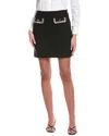 Karl Lagerfeld Tweed Mini Skirt In Black