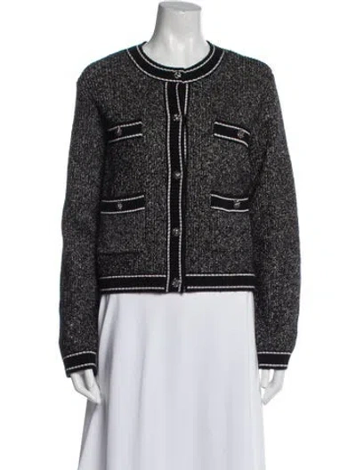 Pre-owned Karl Lagerfeld Tweed Pattern Jacket In Multi