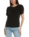 Karl Lagerfeld Tweed Trim T-shirt