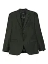 Karl Lagerfeld Two-button Notched-lapel Blazer In Green