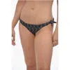 Karl Lagerfeld Two-tone All-over Logo Bikini Bottom