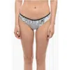 Karl Lagerfeld Two-tone Dots Bottom Bikini In Black