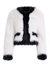 Karl Lagerfeld Jacke Aus Faux Fur In White