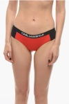 Karl Lagerfeld Two-tone Sport Bikini Bottom With Logoed Elastic Band On The