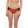 Karl Lagerfeld Two-tone Sport Bikini Bottom With Logoed Elastic Band On The In Gray