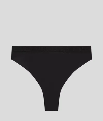 Karl Lagerfeld Ultra-light Brazilian Briefs In Black