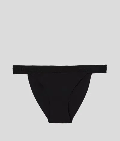 Karl Lagerfeld Ultra-light Karl Logo Briefs In Black