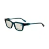 Karl Lagerfeld Unisex 52mm Blue Opticals Kl6152-400