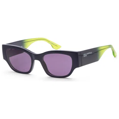 Karl Lagerfeld Unisex 52mm Purple Sunglasses Klj6168s-501-52 In Multi
