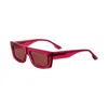 Karl Lagerfeld Unisex 56mm Fuchsia Sunglasses Klj6147s-525