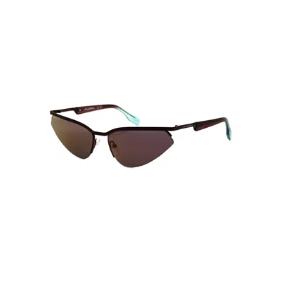 Karl Lagerfeld Unisex 61 Mm Burgundy Sunglasses