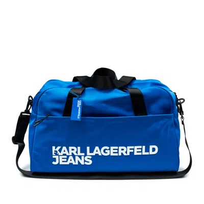 Karl Lagerfeld Unisex Adult Bag  Gym Utility In Nylon In Light Blue