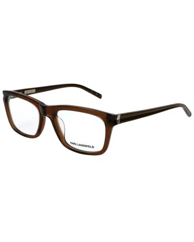 Karl Lagerfeld Unisex Kl773 52mm Optical Frames In Brown
