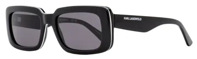 Karl Lagerfeld Unisex Rectangle Sunglasses Kl6101s 001 Black 54mm