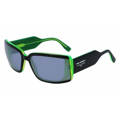 Karl Lagerfeld Unisex Sunglasses  Kl6106s-11  64 Mm Gbby2 In Black