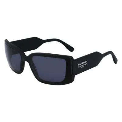 Karl Lagerfeld Unisex Sunglasses  Kl6106s-2  64 Mm Gbby2 In Black
