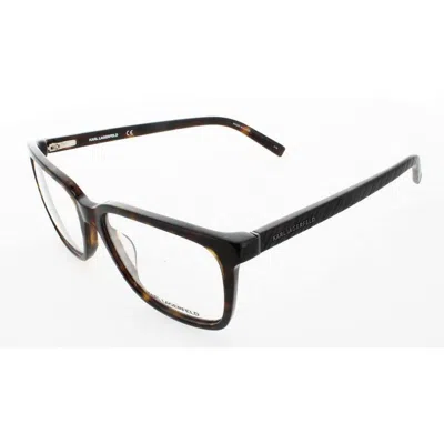 Karl Lagerfeld Unisex Tortoise Round Eyeglass Frames Kl924 In Brown