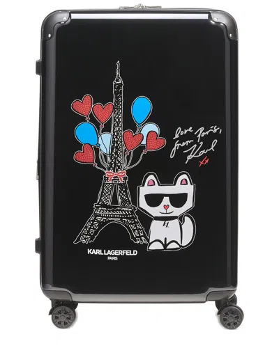 Karl Lagerfeld Up In Paris 28in Expandable Spinner Hard Case