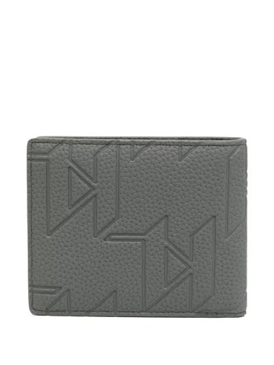 Karl Lagerfeld Urban Monogram Wallet In Grey
