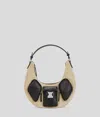 Karl Lagerfeld Utility Canvas Moon Shoulder Bag