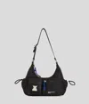 Karl Lagerfeld Utility Coated Denim Shoulder Bag