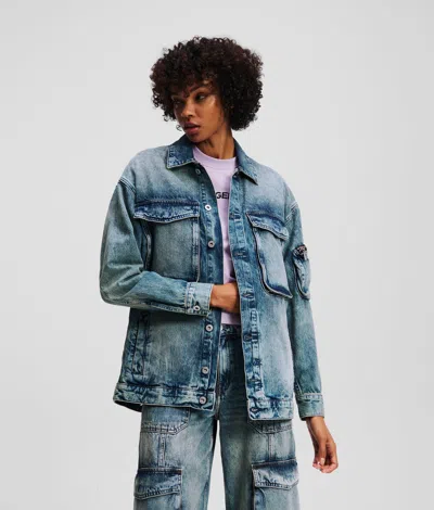 Karl Lagerfeld Utility Denim Jacket