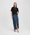 Karl Lagerfeld Utility Denim Maxi Skirt