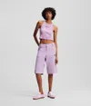Karl Lagerfeld Utility Shorts In Purple