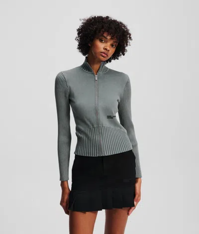 Karl Lagerfeld Utility Zip-up Sweater