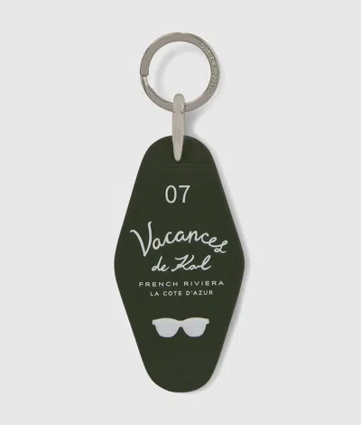 Karl Lagerfeld Vacances De Karl Keyring In Green