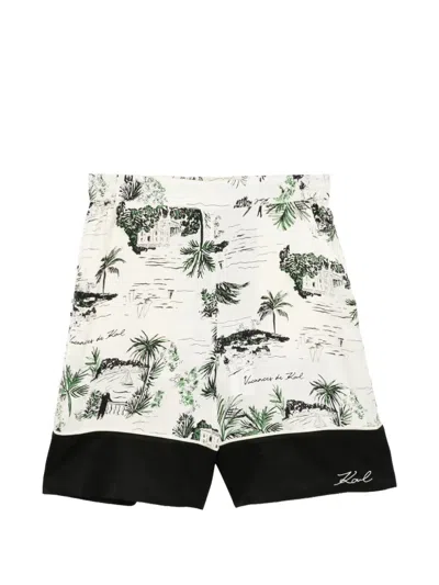Karl Lagerfeld Vacances De Karl Printed Shorts In Multi