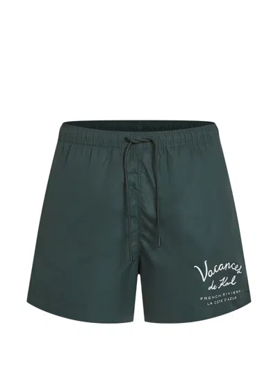 Karl Lagerfeld Vacances De Karl Swim Shorts In Green