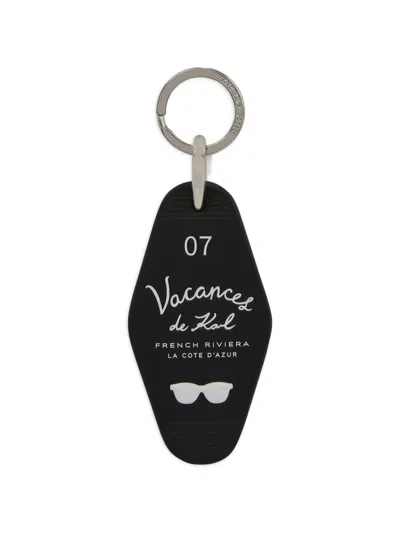 Karl Lagerfeld Vacances Hotel Keyring In Black