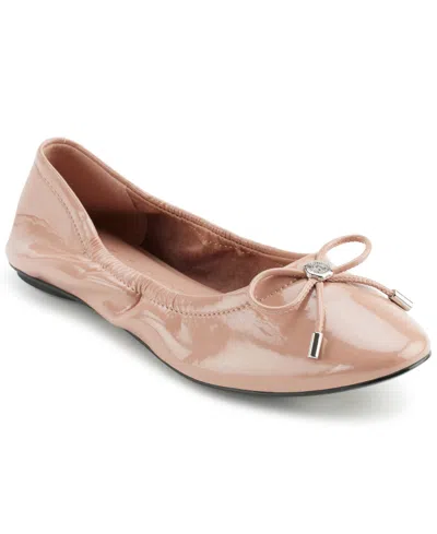 KARL LAGERFELD WOMEN'S VELMA ALMOND TOE BALLET FLATS