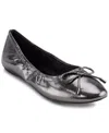 Karl Lagerfeld Paris Velma Snakeskin Embossed Ballet Flat In Dark Slate